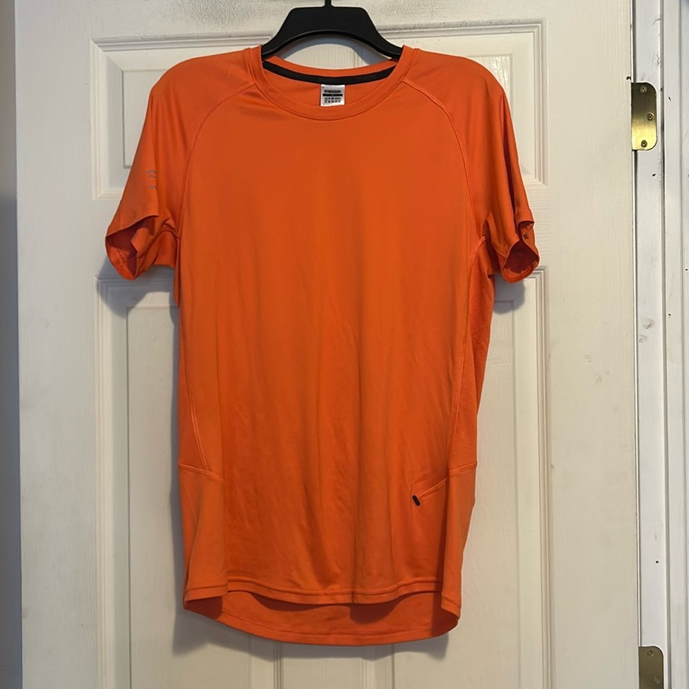 Gymshark Speed Evolve Orange Athletic T-Shirt Size Medium